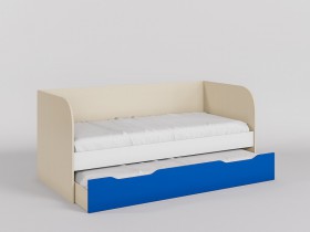 Диван-кровать Скай (Синий/Белый/корпус Клен) в Химках - ximki.katalogmebeli.com | фото