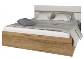 Ким кровать 1,4 (Дуб сонома/белый глянец) в Химках - ximki.katalogmebeli.com | фото