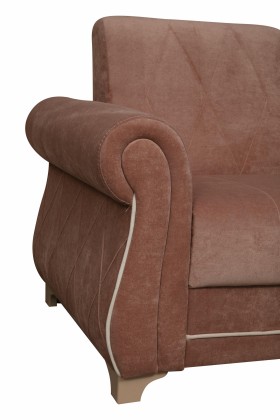 Кресло для отдыха "Порто" (велюр киви корица / микровельвет крем) в Химках - ximki.katalogmebeli.com | фото 3