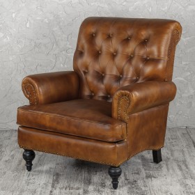 Кресло кожаное Чарльз в Химках - ximki.katalogmebeli.com | фото 1