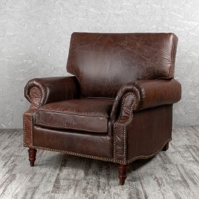Кресло кожаное Лофт Аристократ (ширина 1100 мм) в Химках - ximki.katalogmebeli.com | фото