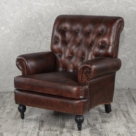 Кресло кожаное Лофт Чарльз в Химках - ximki.katalogmebeli.com | фото
