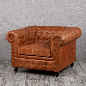 Кресло кожаное Лофт Честер (кожа буйвола) в Химках - ximki.katalogmebeli.com | фото