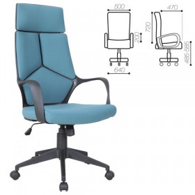Кресло офисное BRABIX Prime EX-515 (голубая ткань) в Химках - ximki.katalogmebeli.com | фото