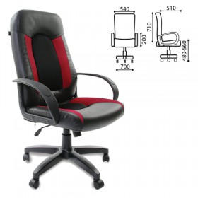 Кресло офисное BRABIX Strike EX-525 (черно-красный) в Химках - ximki.katalogmebeli.com | фото