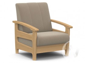 Кресло для отдыха Омега (бук лак/CATANIA LATTE) в Химках - ximki.katalogmebeli.com | фото 1