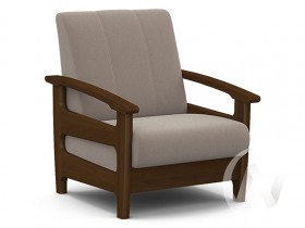 Кресло для отдыха Омега (орех лак/CATANIA COCOA) в Химках - ximki.katalogmebeli.com | фото