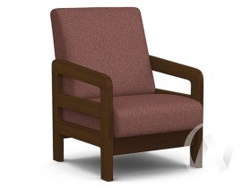 Кресло отдыха Вега-34 (орех лак/UNO BERRY) в Химках - ximki.katalogmebeli.com | фото