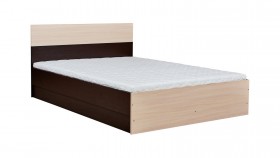 Кровать 1,2м Юнона с настилом (Венге / Дуб) в Химках - ximki.katalogmebeli.com | фото