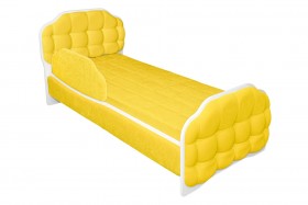 Кровать 170 Атлет 74 Жёлтый (мягкий бортик) в Химках - ximki.katalogmebeli.com | фото