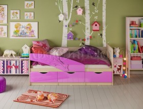 Кровать детская 1,8м Дельфин (Сиреневый металлик) в Химках - ximki.katalogmebeli.com | фото