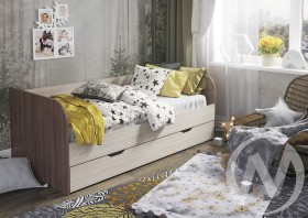 Кровать детская Балли 2-х уровневая (шимо темный/шимо светлый) в Химках - ximki.katalogmebeli.com | фото