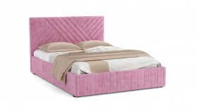 Кровать Гамма ш. 1400 (с основанием для хранения) (велюр тенерифе розовый) в Химках - ximki.katalogmebeli.com | фото
