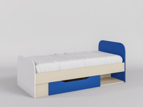 Кровать Скай 1650х750 (Синий/Белый/корпус Клен) в Химках - ximki.katalogmebeli.com | фото