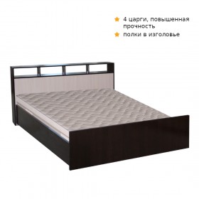 Кровать ТРОЯ 1200 Венге-Дуб бел. в Химках - ximki.katalogmebeli.com | фото