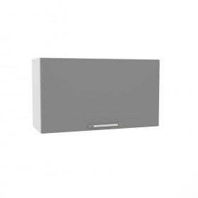 Квадро ВПГ 800 шкаф верхний горизонтальный высокий (Ваниль кожа/корпус Серый) в Химках - ximki.katalogmebeli.com | фото