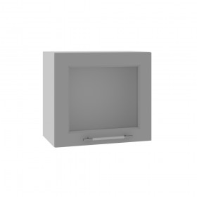 Квадро ВПГС 500 шкаф верхний горизонтальный со стеклом высокий (Железо/корпус Серый) в Химках - ximki.katalogmebeli.com | фото
