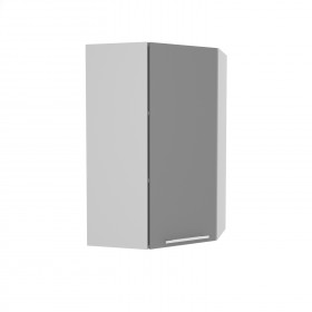 Квадро ВПУ 550 шкаф верхний угловой высокий (Железо/корпус Серый) в Химках - ximki.katalogmebeli.com | фото