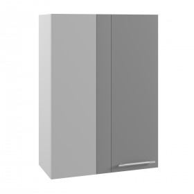 Квадро ВПУ 650 шкаф верхний угловой высокий (Железо/корпус Серый) в Химках - ximki.katalogmebeli.com | фото