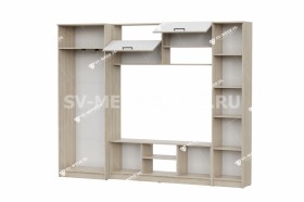 Мебель для гостиной МГС 3 Исполнение 1 Дуб Сонома / Белый в Химках - ximki.katalogmebeli.com | фото 3