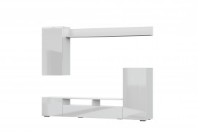 Мебель для гостиной МГС 4 (Белый/Белый глянец) в Химках - ximki.katalogmebeli.com | фото 7