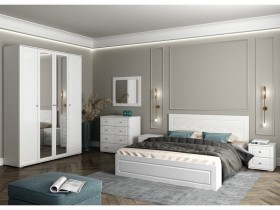 Модульная спальня Барселона (Белый/Белый глянец) в Химках - ximki.katalogmebeli.com | фото