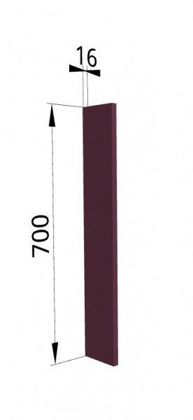 Панель торцевая ПТ 400 Квадро (для шкафа торцевого верхнего) Виноград в Химках - ximki.katalogmebeli.com | фото