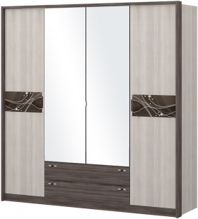 Шкаф четырехстворчатый с зеркалом Шк69.1 Николь в Химках - ximki.katalogmebeli.com | фото