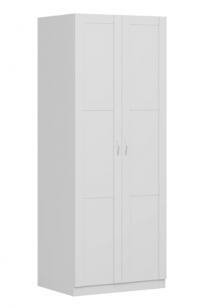 Шкаф двухдверный Пегас сборный белый в Химках - ximki.katalogmebeli.com | фото
