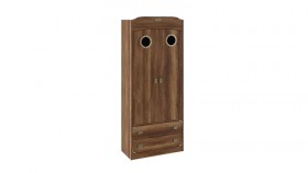 Шкаф комбинированный для одежды с иллюминатором «Навигатор» (Дуб Каньон) в Химках - ximki.katalogmebeli.com | фото