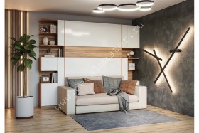 Шкаф-кровать с диваном Дина в Химках - ximki.katalogmebeli.com | фото