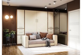 Шкаф-кровать с диваном Злата в Химках - ximki.katalogmebeli.com | фото