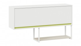 Шкаф навесной «Сканди» Дуб Гарден/Белый/Зеленый в Химках - ximki.katalogmebeli.com | фото