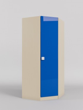 Шкаф угловой (угловая секция) Скай люкс (Синий/корпус Клен) в Химках - ximki.katalogmebeli.com | фото