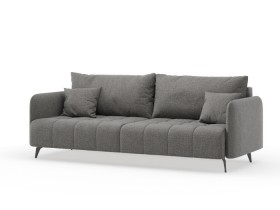 Валериан диван трёхместный прямой Стальной, ткань RICO FLEX 9292 в Химках - ximki.katalogmebeli.com | фото